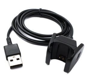 Cavo USB 2.0 Cavo di ricarica da 94 cm per Fitbit Charge 3 Smartwach in nero