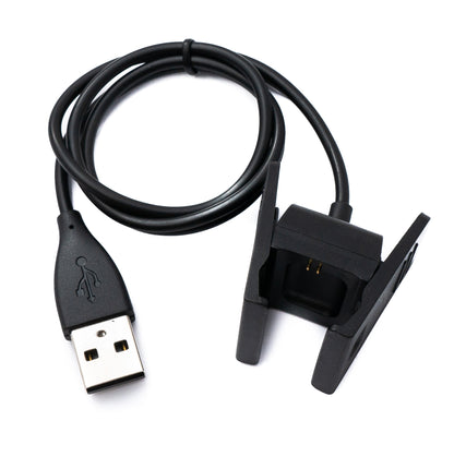 Cavo USB 2.0 Cavo di ricarica da 54 cm per Fitbit Charge 2 Smartwach in nero