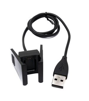 Cavo USB 2.0 Cavo di ricarica da 54 cm per Fitbit Charge 2 Smartwach in nero