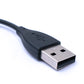 SYSTEM-S USB 2.0 Kabel 7 cm Ladekabel für Fitbit One Smartwach in Schwarz