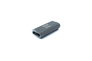 SYSTEM-S USB 3.2 Gen 2 Adapter Typ C Buchse zu Buchse 100W in Grau