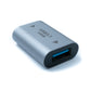 SYSTEM-S USB 3.1 Gen 2 Adapter Typ C Buchse zu Typ A Buchse Kabel in Grau