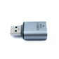 SYSTEM-S USB 3.1 Gen 2 Adapter Typ A Stecker zu Buchse Kabel in Grau