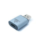 SYSTEM-S USB 3.1 Gen 2 Adapter Typ C Buchse zu Typ A Stecker Kabel in Grau