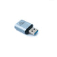 SYSTEM-S USB 3.1 Gen 2 Adapter Typ C Buchse zu Typ A Stecker Kabel in Grau