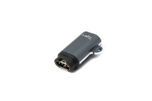 SYSTEM-S USB 3.1 Adapter Typ C Buchse für Garmin Buchse Kabel in Grau