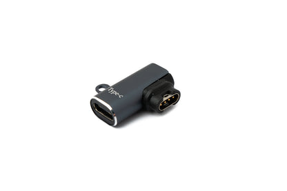 SYSTEM-S USB C 3.1 Adapter Typ C Buchse zu zu Stecker für Garmin Smartwatch Winkel