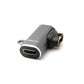 USB 2.0 adapter Micro B female to Garmin female angle cable in gray