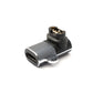 USB 2.0 adapter Micro B female to Garmin female angle cable in gray