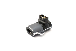 Adaptateur SYSTEM-S USB 2.0 Micro B femelle vers mâle pour Garmin Smartwatch Angle