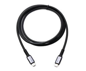 SYSTEM-S Thunderbolt 4 Kabel 150 cm Typ C Stecker zu Stecker Adapter 40 Gbit/s USB 4.0