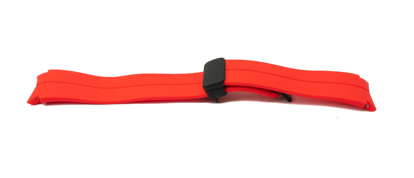 Correa de silicona de 20 mm para smartwatch Samsung Galaxy Watch 5 4 en color rojo