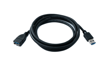 SYSTEM-S USB 3.0 Kabel 150 cm Typ A Stecker zu Buchse Adapter 5 Gbit/s in Schwarz