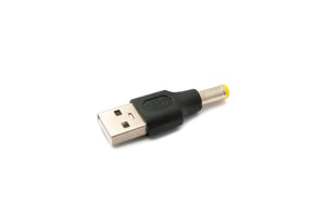 SYSTEM-S DC Adapter 20V 5.5 x 1.7 plug to USB 2.0 plug cable in black