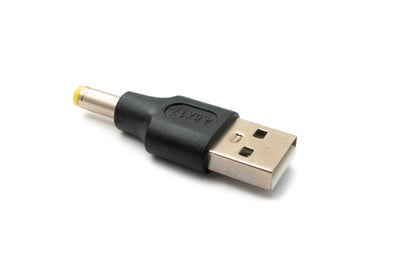 SYSTEM-S DC Adapter 20V 4.8 x 1.7 plug to USB 2.0 plug cable in black