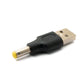 SYSTEM-S DC Adapter 20V 4.8 x 1.7 plug to USB 2.0 plug cable in black