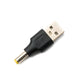 SYSTEM-S DC Adapter 20V 4.8 x 1.7 plug to USB 2.0 plug cable in black