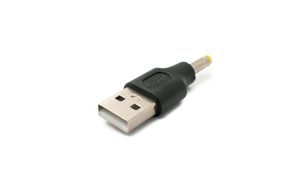 Adaptateur SYSTEM-S DC 20V 4,0 x 1,7 mâle vers câble USB 2.0 mâle en noir