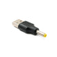 SYSTEM-S DC Adapter 20V 4,0 x 1,7 Stecker zu USB 2.0 Stecker Kabel in Schwarz