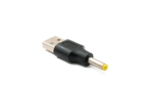 SYSTEM-S DC Adapter 20V 4,0 x 1,7 Stecker zu USB 2.0 Stecker Kabel in Schwarz