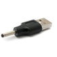 SYSTEM-S DC Adapter 20V 3,0 x 1,1 Stecker zu USB 2.0 Stecker Kabel in Schwarz