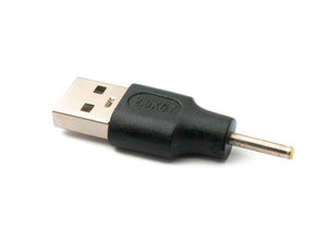 SYSTEM-S DC Adapter 20V 2.5 x 0.7 plug to USB 2.0 plug cable in black