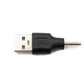 SYSTEM-S DC Adapter 20V 2.5 x 0.7 plug to USB 2.0 plug cable in black