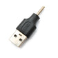 SYSTEM-S DC Adapter 20V 2.5 x 0.7 plug to USB 2.0 plug cable in black