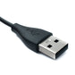 SYSTEM-S USB 2.0 Kabel 100 cm Typ A Stecker Ladekabel für Garmin Fenix7 6S 6 Venu Sq