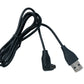 SYSTEM-S USB 2.0 Kabel 100 cm Typ A Stecker Ladekabel Winkel für Garmin Fenix7 6S 6 Venu Sq