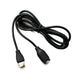 SYSTEM-S USB 3.1 Kabel 100 cm Typ C Stecker Ladekabel für Garmin Fenix7 6S 6 Venu Sq