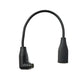 SYSTEM-S USB 3.1 Kabel 15 cm Typ C Buchse Ladekabel Winkel für Garmin Fenix7 6S 6 Venu Sq