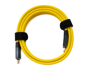 SYSTEM-S USB 3.2 Gen 2 Kabel 80 cm Typ C Stecker zu Stecker Flachkabel 20 Gbit/s 100 W