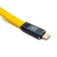 SYSTEM-S USB 3.2 Gen 2 Kabel 80 cm Typ C Stecker zu Stecker Flachkabel 20 Gbit/s 100 W