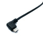 SYSTEM-S USB 2.0 Kabel 20 cm Micro B Stecker zu Typ A Stecker Left Right Angled Winkel