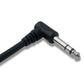 SYSTEM-S MIDI Kabel 20 cm Buchse zu AUX 6,35 mm Klinke Stecker Winkel