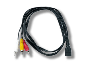SYSTEM-S Cinch RCA Kabel 150 cm 3 polig Stecker zu USB 2.0 Typ A Buchse Audio