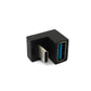 SYSTEM-S USB 3.1 Adapter Typ C Stecker zu 3.0 Typ A Buchse U Turn 180° Winkel Kabel