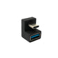 SYSTEM-S USB 3.1 Adapter Typ C Stecker zu 3.0 Typ A Buchse U Turn 180° Winkel Kabel