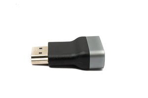 SYSTEM-S HDMI Adapter 4K Standard Stecker zu Buchse Kabel in Grau