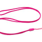 Collier, tour de cou et sangle de transport SYSTEM-S avec boucle rose pour smartphone, lecteur MP3