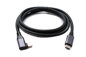 Cable USB 3.2 Gen 1 150 cm Tipo C Adaptador en ángulo macho a macho en negro