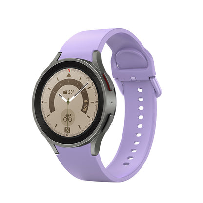 Cinturino in silicone da 20 mm per smartwatch Samsung Galaxy Watch 5 4 in viola