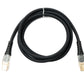 SYSTEM-S USB 3.1 Typ C Kabel 100 cm Stecker zu Stecker 5 Gbit/s geflochten Adapter Schwarz