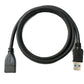 SYSTEM-S USB 3.0 Kabel 100 cm Typ A Stecker zu Buchse Adapter 5 Gbit/s in Schwarz