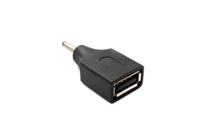 SYSTEM-S DC Adapter 20V 3,0 x 1,1 Stecker zu USB 2.0 Buchse Kabel in Schwarz