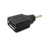 SYSTEM-S DC Adapter 20V 3,0 x 1,1 Stecker zu USB 2.0 Buchse Kabel in Schwarz