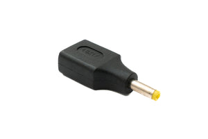 SYSTEM-S DC Adapter 20V 4,0 x 1,7 Stecker zu USB 2.0 Buchse Kabel in Schwarz