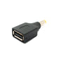 SYSTEM-S DC Adapter 20V 5,5 x 1,7 Stecker zu USB 2.0 Buchse Kabel in Schwarz