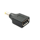 SYSTEM-S DC Adapter 20V 5,5 x 1,7 Stecker zu USB 2.0 Buchse Kabel in Schwarz